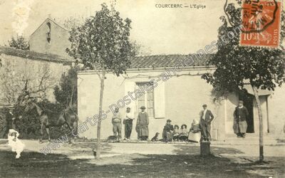 Carte postale ancienne L'Eglise — Courcerac (Charente-Maritime)