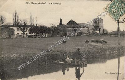 Carte postale ancienne Cravans — Cravans (Charente-Maritime)