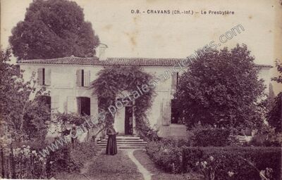 Carte postale ancienne Le Presbytère — Cravans (Charente-Maritime)