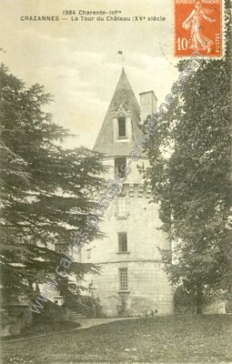 Carte postale ancienne La Tour du Château (XVe siècle — Crazannes (Charente-Maritime)