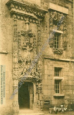 Carte postale ancienne Portes du Château — Crazannes (Charente-Maritime)
