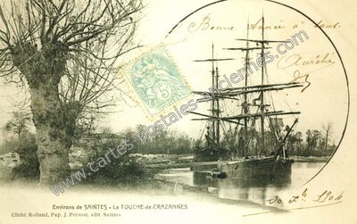 Carte postale ancienne Touche de Crazannes — Crazannes (Charente-Maritime)