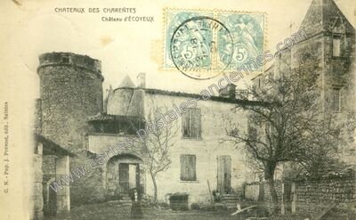 Carte postale ancienne Château d'Écoyeux — Écoyeux (Charente-Maritime)