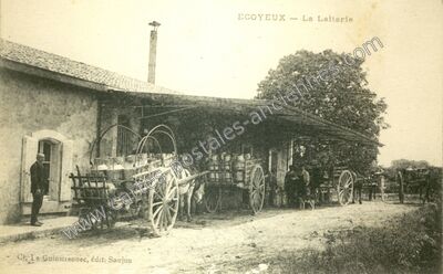 Carte postale ancienne La Laiterie — Écoyeux (Charente-Maritime)