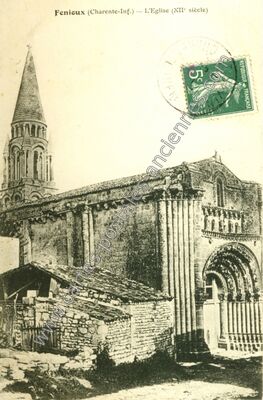 Carte postale ancienne L'Eglise (XII° siècle) — Fenioux (Charente-Maritime)