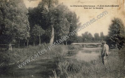 Carte postale ancienne La Charente pittoresque - Vue sur la Seugne — Fléac-sur-Seugne (Charente-Maritime)