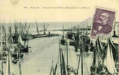 Carte postale ancienne Port de La Flotte — La Flotte (Charente-Maritime)