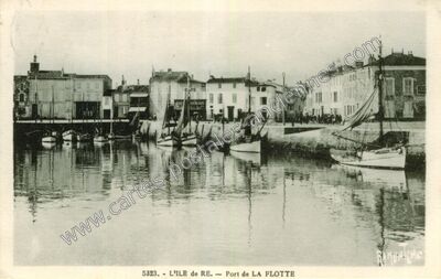 Carte postale ancienne Port de La Flotte — La Flotte (Charente-Maritime)