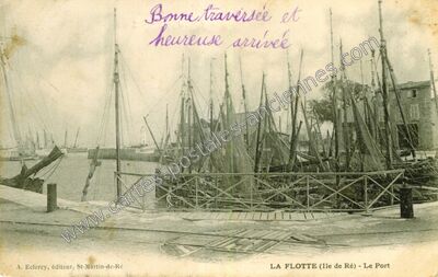 Carte postale ancienne Le Port — La Flotte (Charente-Maritime)