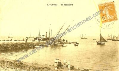 Carte postale ancienne Le Port Nord — Fouras (Charente-Maritime)