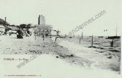 Carte postale ancienne La Plage — Fouras (Charente-Maritime)