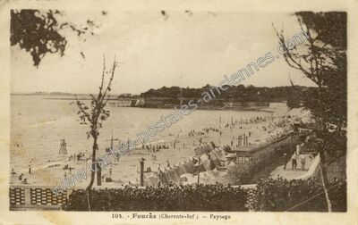 Carte postale ancienne Paysage — Fouras (Charente-Maritime)