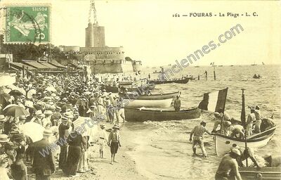 Carte postale ancienne La Plage — Fouras (Charente-Maritime)