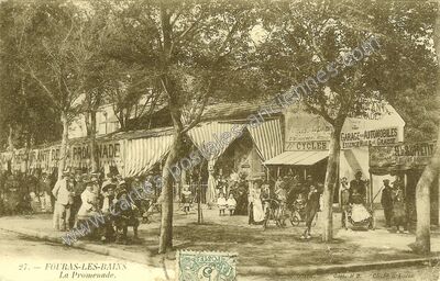 Carte postale ancienne La Promenade — Fouras (Charente-Maritime)