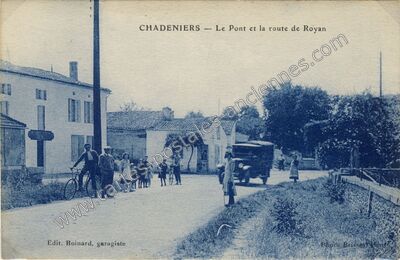 Carte postale ancienne Chadeniers — Gémozac (Charente-Maritime)