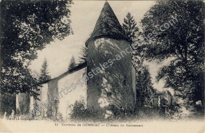 Carte postale ancienne Chateau de Bernessart — Gémozac (Charente-Maritime)