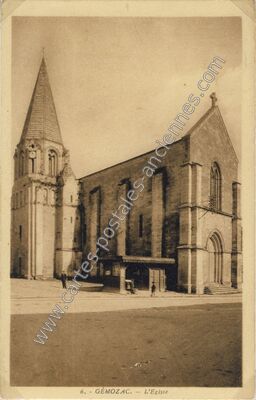 Carte postale ancienne L'Eglise — Gémozac (Charente-Maritime)