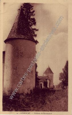 Carte postale ancienne Château de Bernessard — Gémozac (Charente-Maritime)