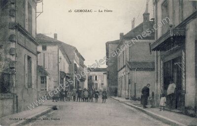 Carte postale ancienne La Poste — Gémozac (Charente-Maritime)