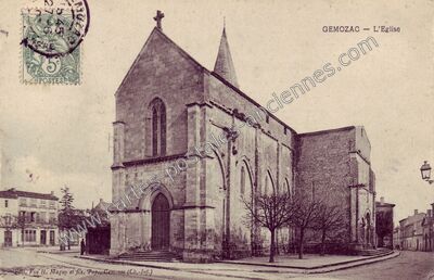 Carte postale ancienne L'Eglise — Gémozac (Charente-Maritime)