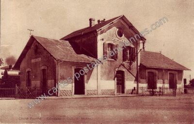 Carte postale ancienne Gare — Gémozac (Charente-Maritime)