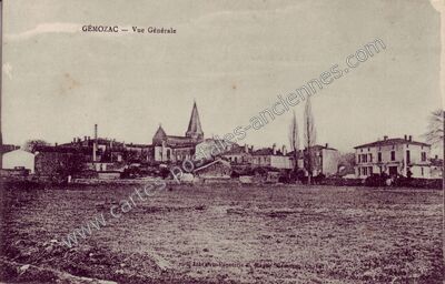 Carte postale ancienne Vue Générale — Gémozac (Charente-Maritime)