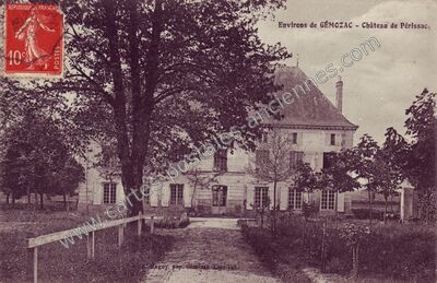 Carte postale ancienne Château de Périssac — Gémozac (Charente-Maritime)