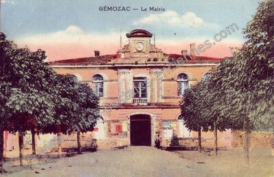 Carte postale ancienne La Mairie — Gémozac (Charente-Maritime)