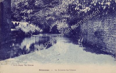 Carte postale ancienne Le Ruisseau La Gémozo — Gémozac (Charente-Maritime)