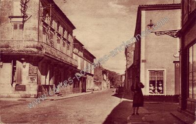 Carte postale ancienne Gemozac — Saintes (Charente-Maritime)