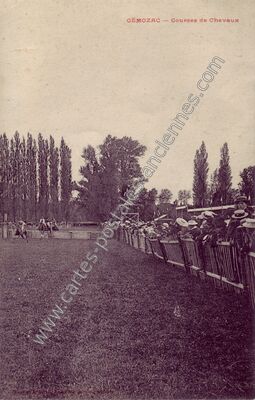 Carte postale ancienne Courses de Chevaux — Gémozac (Charente-Maritime)