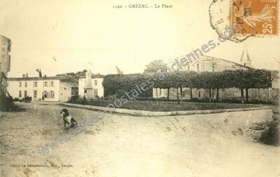 Carte postale ancienne La Place — Grézac (Charente-Maritime)