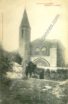 Carte postale ancienne L'Eglise — Grézac (Charente-Maritime)