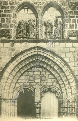 Carte postale ancienne L'Eglise — Grézac (Charente-Maritime)