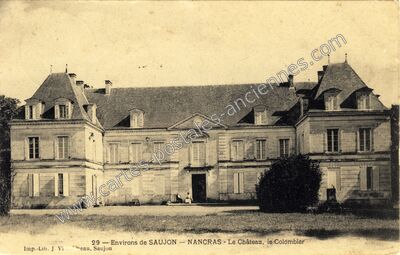 Carte postale ancienne Chateau du Colombier — Nancras (Charente-Maritime)
