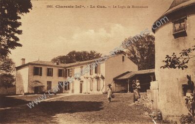 Carte postale ancienne Le Logis de Montsanson — Le Gua (Charente-Maritime)