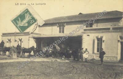 Carte postale ancienne La Laiterie — Le Gua (Charente-Maritime)