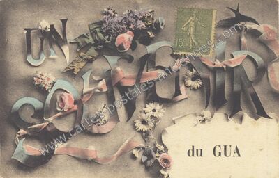 Carte postale ancienne UN SEUL AMOUR — Le Gua (Charente-Maritime)