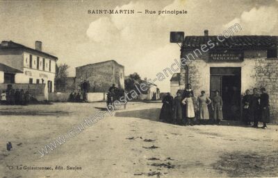 Carte postale ancienne St Martin — Le Gua (Charente-Maritime)