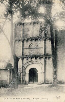 Carte postale ancienne L'Eglise (XIe siècle) — La Jarne (Charente-Maritime)