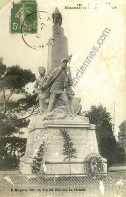 Carte postale ancienne Monument du S.ais — La Jarrie (Charente-Maritime)