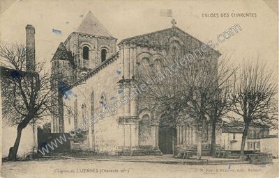 Carte postale ancienne L'Eglise — Jazennes (Charente-Maritime)