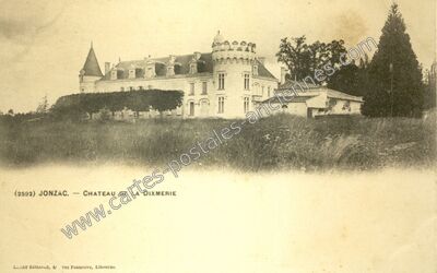 Carte postale ancienne Château de la Dixmerie — Jonzac (Charente-Maritime)