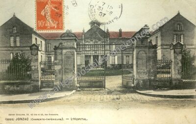 Carte postale ancienne L'HOSPITAL — Jonzac (Charente-Maritime)