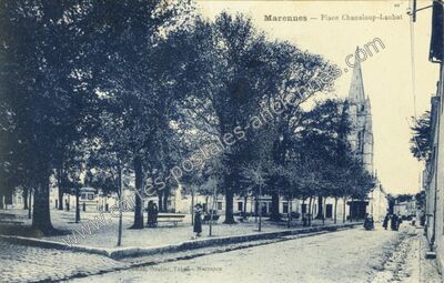 Carte postale ancienne Place Chaneloup-Laubat — Marennes (Charente-Maritime)