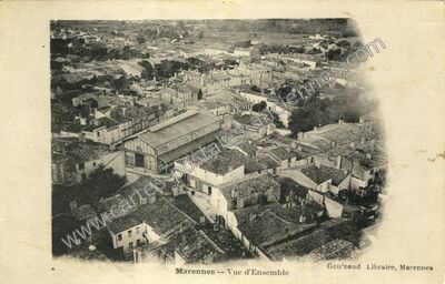 Carte postale ancienne Vue d'Ensemble — Marennes (Charente-Maritime)