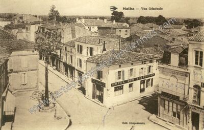 Carte postale ancienne Vue Générale — Matha (Charente-Maritime)
