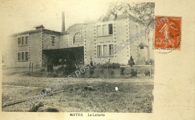 Carte postale ancienne La Laiterie — Matha (Charente-Maritime)