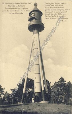 Carte postale ancienne Phare de la Palmyre — Les Mathes (Charente-Maritime)