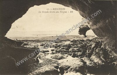 Carte postale ancienne Meschers — Meschers-sur-Gironde (Charente-Maritime)